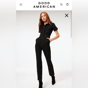 Good American “Fit for Success” denim jumpsuit!